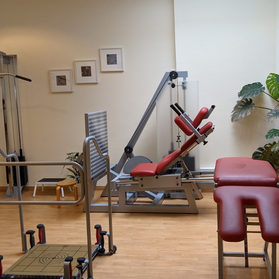 Trainingsraum der Praxis Physiotherapie Fischer